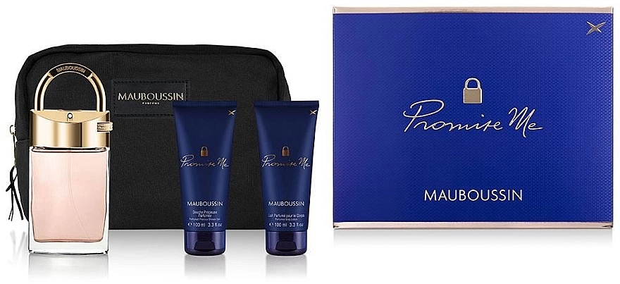 Mauboussin Promise Me Набор (edp/90ml + sh/gel/100ml + b/milk/100ml + pouch) - фото N1