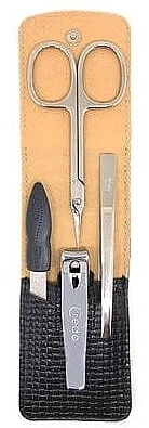 Credo Solingen Luxurious Manicure Set * Набір для манікюру "Noble Black", 4 предмети - фото N1
