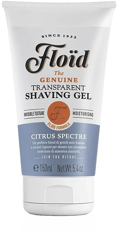Floid Прозрачный гель для бритья Citrus Spectre Shaving Gel - фото N1