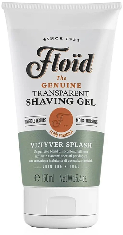 Floid Прозрачный гель для бритья Vetyver Splash Shaving Gel - фото N1