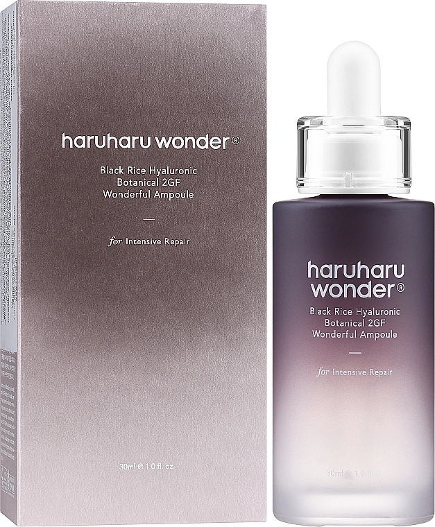 Haruharu Антивікова ампула для обличчя Wonder Black Rice Hyaluronic Botanical 2GF Wonderful Ampoule - фото N2