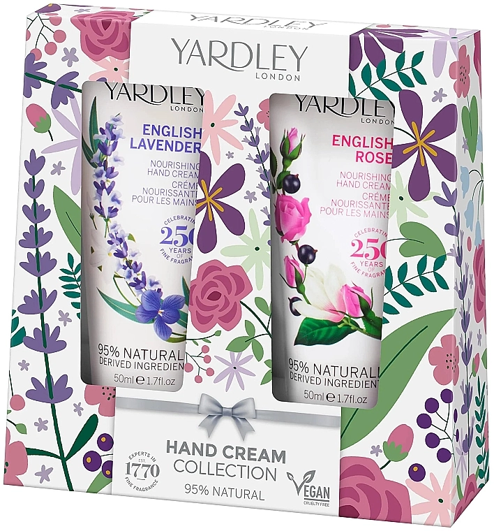 Yardley Набір English Rose & Lavender (h/cr/50ml + h/cr/50ml) - фото N1
