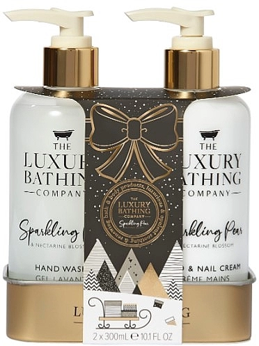 Grace Cole Набор The Luxury Bathing Sparkling Pear & Nectarine Blossom Set (h/wash/300ml + h/cr/300ml) - фото N1