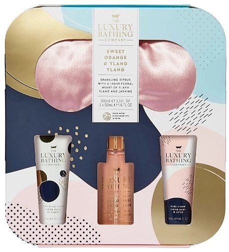 Grace Cole Набір The Luxury Bathing Sweet Orange & Ylang Ylang Set (h/cr/50ml+b/mist/100ml+b/cr/50ml+sleep/mask) - фото N1