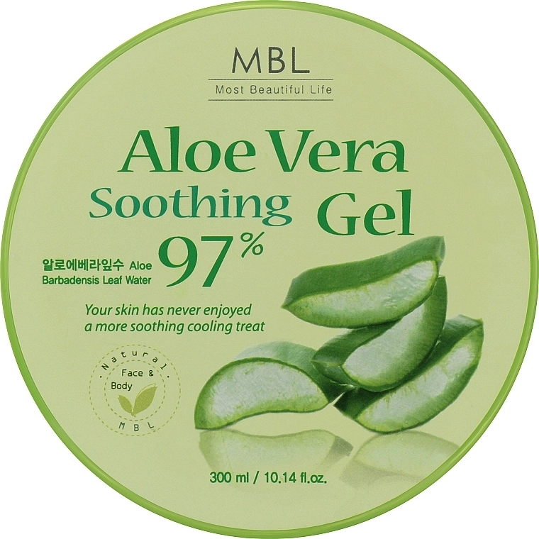 MBL Заспокійливий та зволожувальний гель з алое вера для тіла та обличчя Aloe Soothing Gel 97% - фото N1