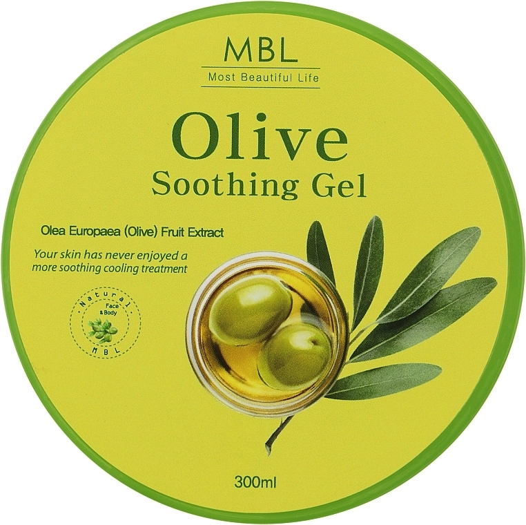 MBL Успокаивающий и восстанавливающий гель для тела и волос с экстрактом оливок Olive Sooting Gel - фото N1