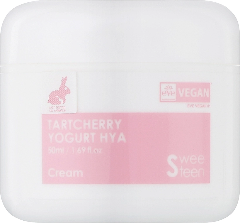Sweeteen Крем для лица с керамидами, гиалуроновой кислотой и вишней Tartcherry Yogurt HYA Cream - фото N2