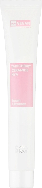 Sweeteen Очищающая пенка для лица с керамидами Tartcherry Ceramide HYA Foam Cleanser - фото N3