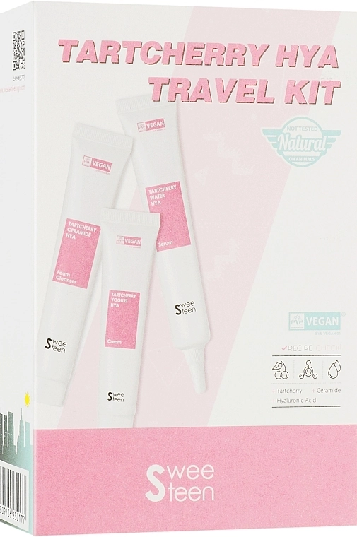 Sweeteen Набор Tartcherry Hya Travel Kit (foam/20ml + serum/20ml + f/cr/15ml) - фото N1