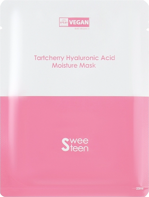 Sweeteen Зволожувальна тканинна маска для обличчя з гіалуроновою кислотою Tartcherry Hyaluronic Acid Moisture Mask - фото N1