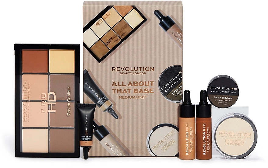 Revolution Pro Набор, 6 продуктов Beauty All About That Base Box Medium-Deep - фото N1
