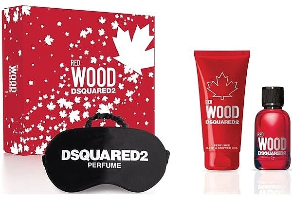 Dsquared2 Red Wood Pour Femme Набір (edt/50ml + sh/gel/100ml + sleep mask) - фото N1