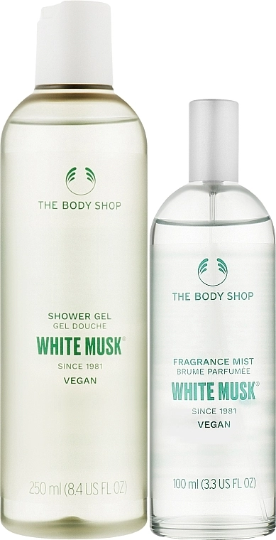 The Body Shop Набір Florals & Frost White Musk Treats Christmas Gift Set (mist/100ml + sh/gel/250ml) - фото N2