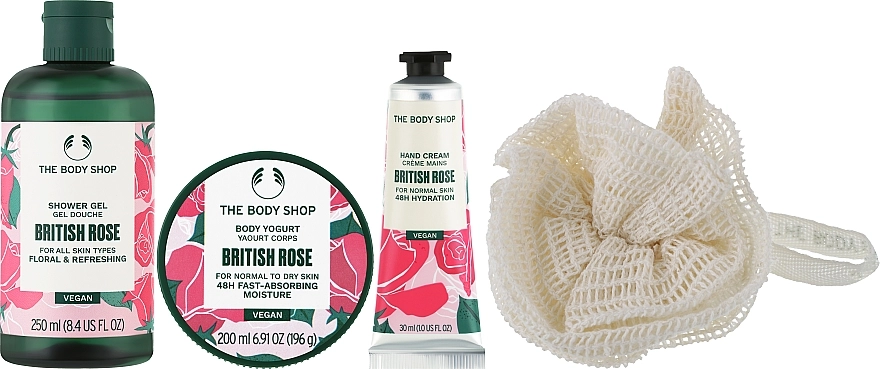 The Body Shop Набор, 5 продуктов Bloom & Glow British Rose Essentials Gift - фото N2