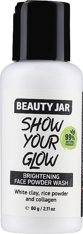 Beauty Jar Освітлювальна пудра для вмивання, для всіх типів шкіри Show Your Glow Brightening Face Powder Wash - фото N1