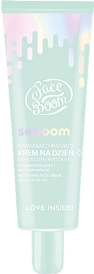 Bielenda Крем зволожувальний із цинком та зеленим чаєм Face Boom Seboom Cream - фото N1