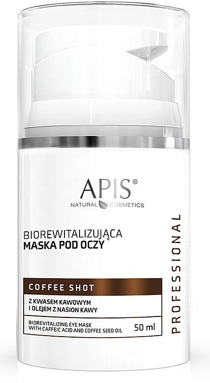 APIS Professional Биоревитализирующая маска для кожи вокруг глаз Coffee Shot Biorevitalizing Eye Mask - фото N1