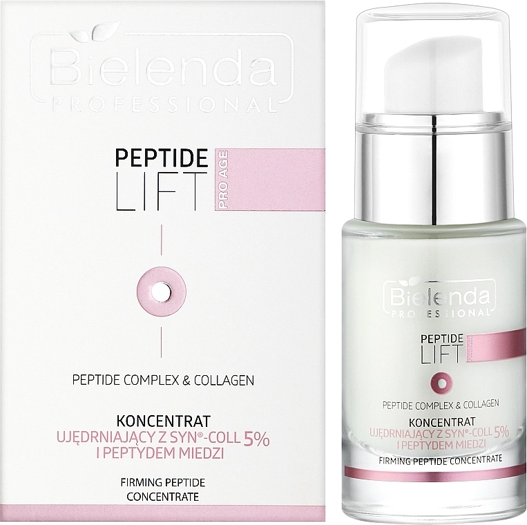 Bielenda Professional Укрепляющий и подтягивающий пептидный концентрат для лица Peptide Lift Concentrate - фото N2