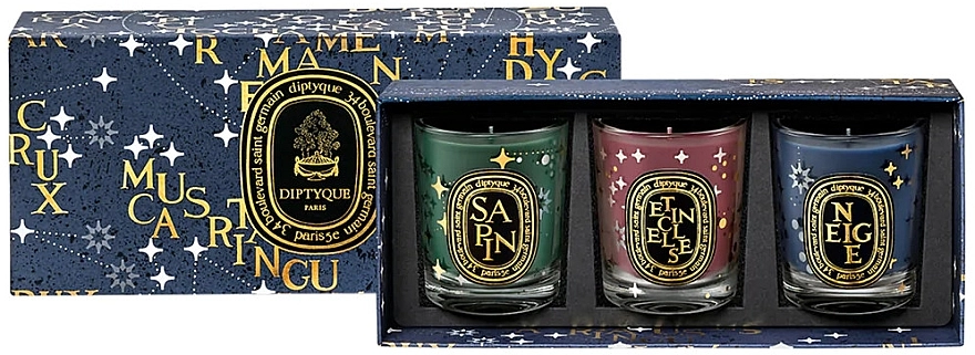 Diptyque Набір Holiday Scented Candles Set (candle/3x70g) - фото N1