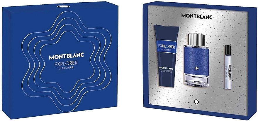 Montblanc Explorer Ultra Blue Набір (edp/100ml + sh/gel/100ml + edp/7.5ml) - фото N1