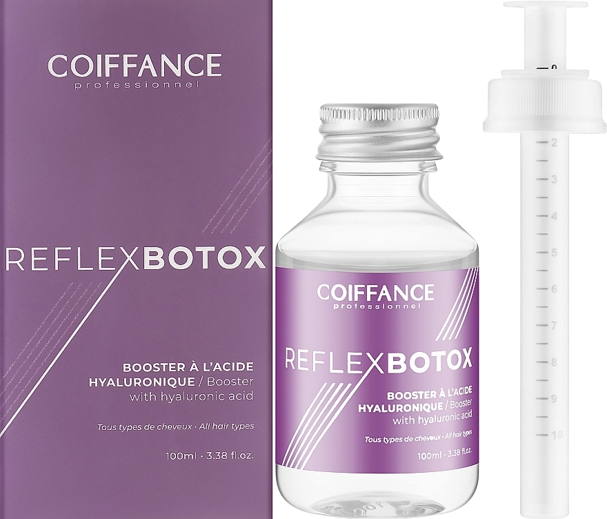 Coiffance Professionnel Бустер для волос с гиалуроновой кислотой Reflexbotox Booster With Hyaluronic Acid - фото N2