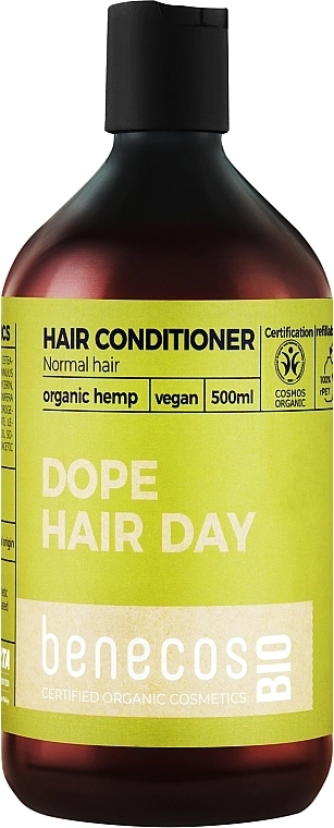 Benecos Кондиціонер для волосся Normal Hair Organic Hemp Oil Conditioner - фото N1