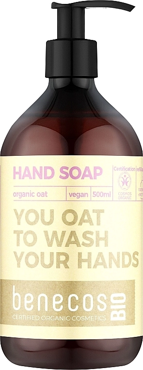 Benecos Мыло для рук Hand Soap With Organic Oats - фото N1