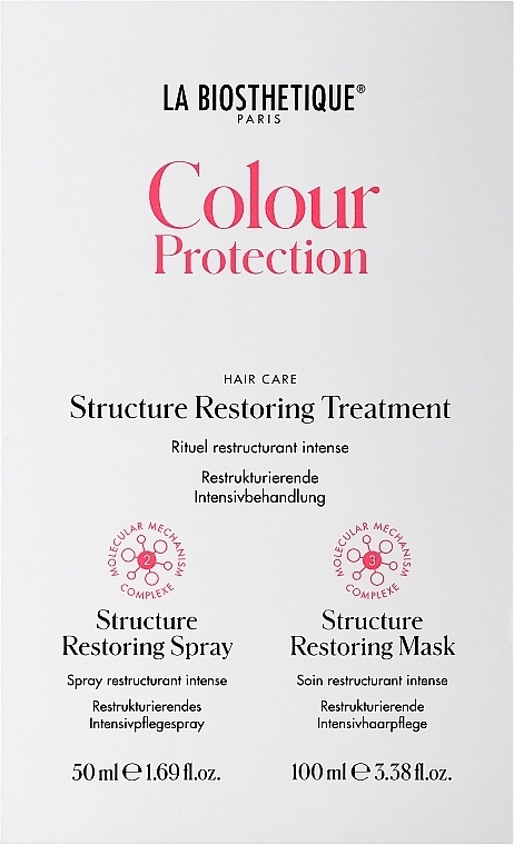 La Biosthetique Набір Colour Protection Structure Restoring Treatment (mask/100ml + spray/50ml) - фото N1