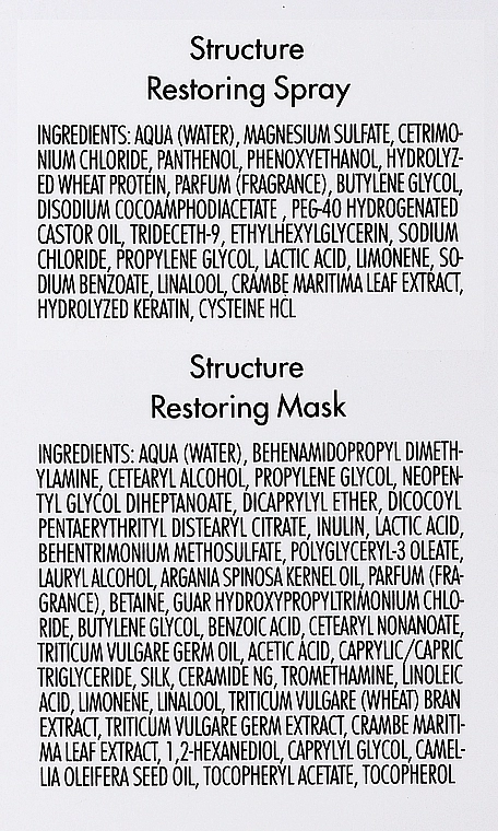 La Biosthetique Набір Colour Protection Structure Restoring Treatment (mask/100ml + spray/50ml) - фото N3