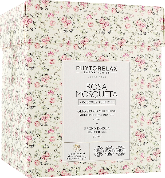 Phytorelax Laboratories Набір Rosa Mosqueta (oil/100ml + s/g/250ml) - фото N1