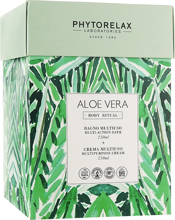 Phytorelax Laboratories Набор Aloe Vera Body Riyual (sh/gel/250ml + b/cr/250ml) - фото N1