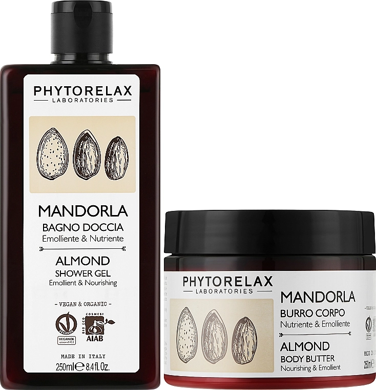 Phytorelax Laboratories Набір Almond Body Ritual (sh/gel/250ml + b/lotl/250ml) - фото N2