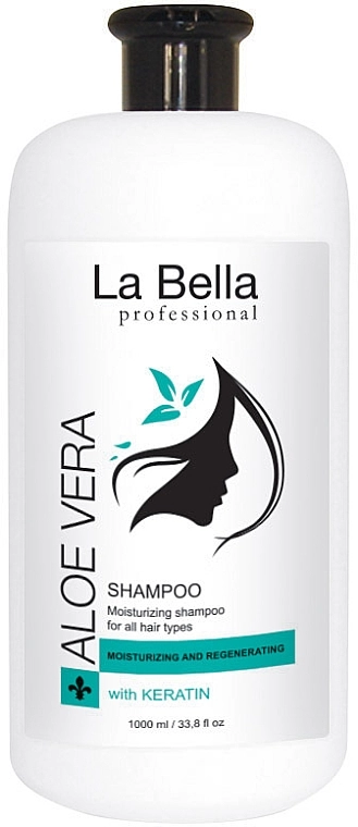 La Bella Шампунь для волосся "Алое вера з кератином" Aloe Vera Shampoo - фото N1