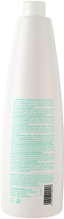 Ekre Шампунь для объема тонких волос Life.Bodify Volume Effext Shampoo, 1000ml - фото N3