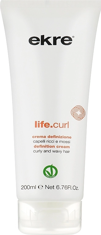 Ekre Крем для вьющихся и волнистых волос Life.Curl Definition Cream, 200ml - фото N1