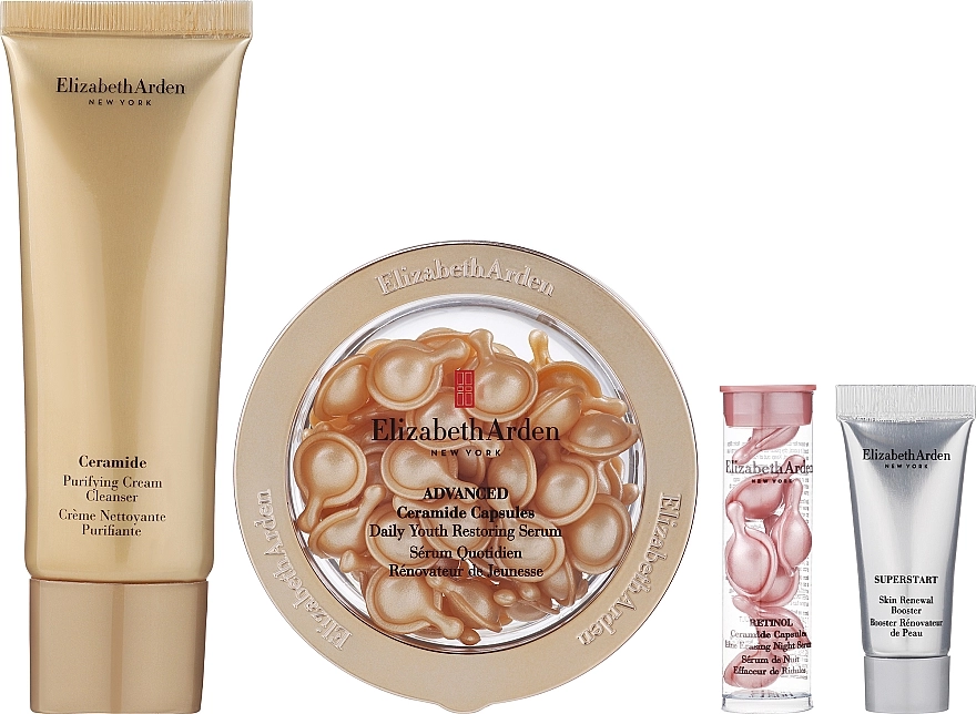 Elizabeth Arden Набір Ceramide Advanced Capsules (cr clean/50ml + caps/60pcs + caps/7pcs + f boost/mini/5ml) - фото N1