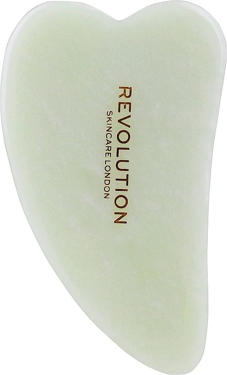 Revolution Skincare Масажер для обличчя, світло-зелений Jade Gua Sha - фото N1