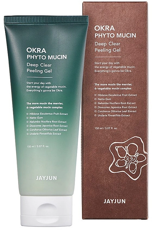 JayJun Пилинг-гель для лица Okra Phyto Mucin Deep Clear Peeling Gel - фото N2