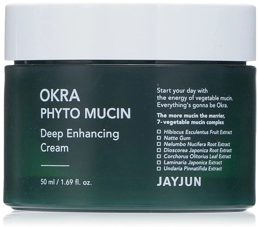 JayJun Інтенсивний крем для обличчя Okra Phyto Mucin Deep Enhancing Cream - фото N1