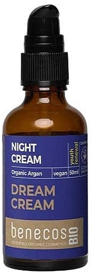 Benecos Крем для лица ночной с аргановым маслом Bio Organic Argan Night Cream - фото N1