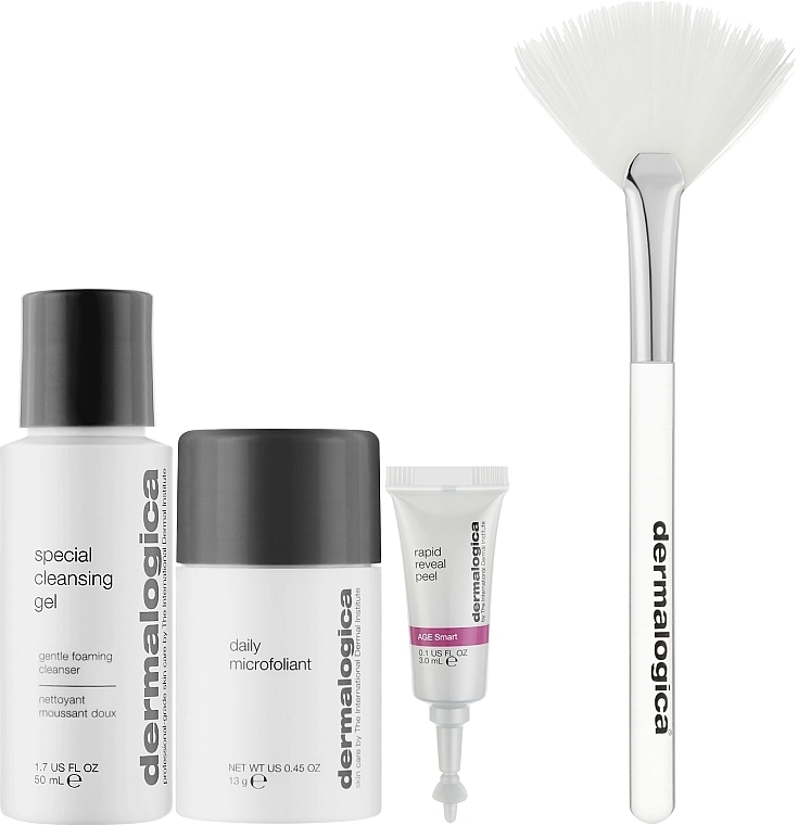 Dermalogica Набор The Peel Power-Up Set (peel/3x3ml + microf/14g + gel/50ml) - фото N2