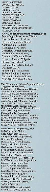 London Botanical Laboratories Набір London Botanical Laboraries Hyaluronic + CBD Dream Gift Set (f/cr/50ml + eye/cr/20ml + serum/30ml) - фото N3