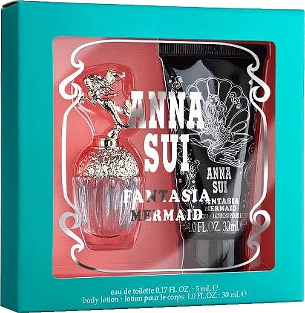 Anna Sui Fantasia Mermaid Набор (edt/5ml + b/lot/30ml) - фото N1