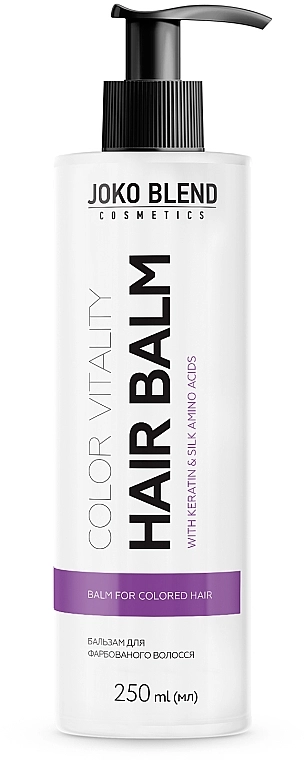 Joko Blend Бальзам для окрашенных волос с кератином и аминокислотами шелка Color Vitality Hair Balm - фото N1