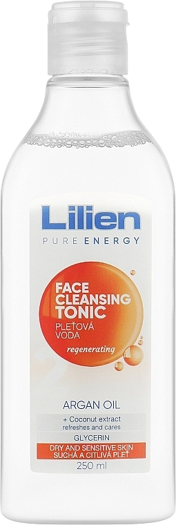 Lilien Тонік для очищення шкіри обличчя та зняття макіяжу Argan Oil Tonic - фото N1