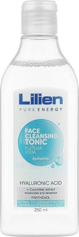 Lilien Тоник для лица очищающий с гиалуроновой кислотой Face Cleansing Tonic - фото N1