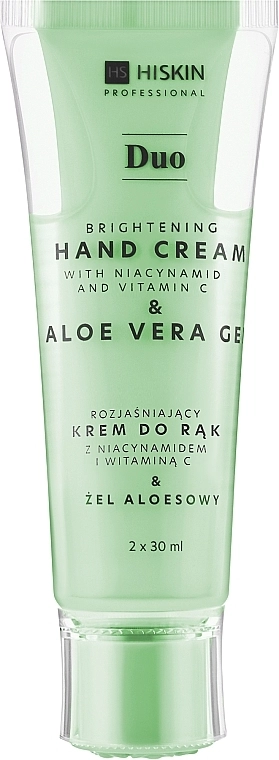 HiSkin Крем для рук з ніацинамідом і вітаміном С Professional Brightening Duo Hand Cream & Aloe Vera Gel - фото N1