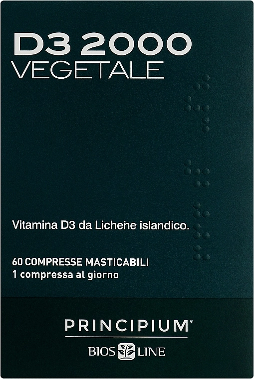 BiosLine Харчова добавка "Вітамін Д3 2000" Principium D3 2000 - фото N1