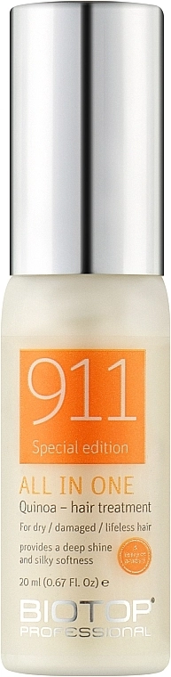 Biotop Спрей для волосся з протеїнами кіноа 911 Quinoa All-In-One Leave-In - фото N1
