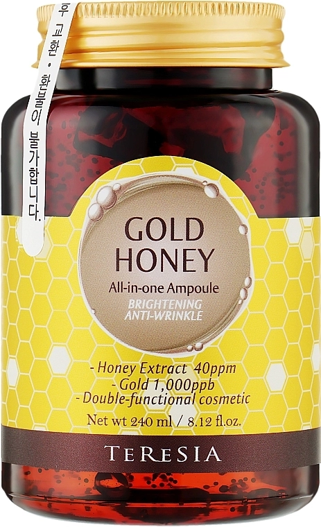 Teresia Многофункциональная сыворотка с медом и золотом Marine Gold Honey All In One Ampoule - фото N3